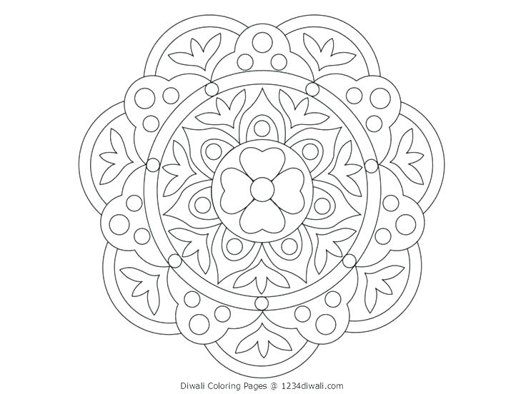 Diwali Rangoli Coloring Pages at GetColorings.com | Free printable