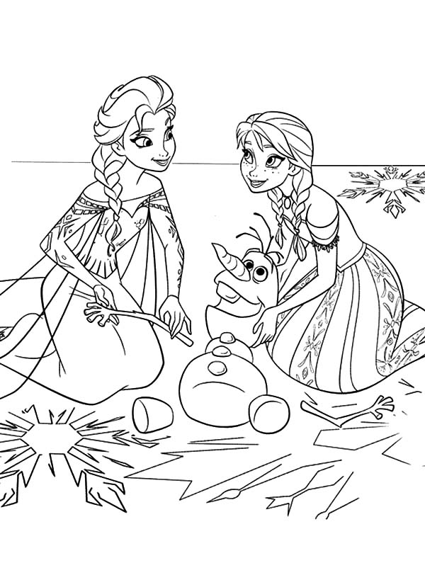 Elsa And Olaf Coloring Pages 600x819 Elsa And Olaf Coloring Pages
