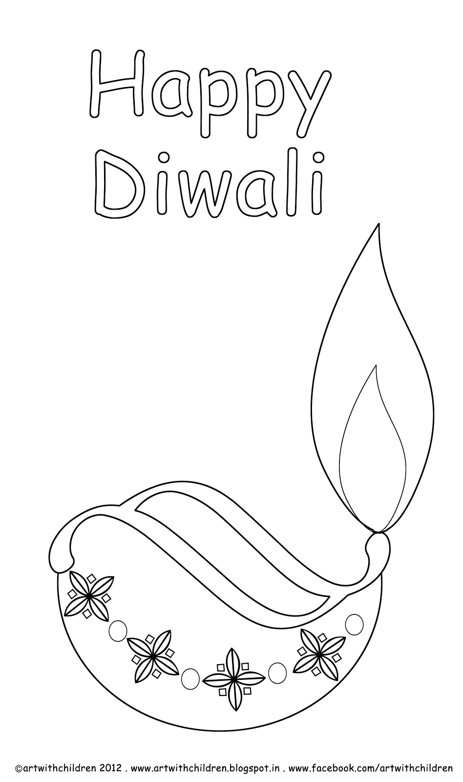 Diya Coloring Pages For Diwali at GetColorings.com | Free printable