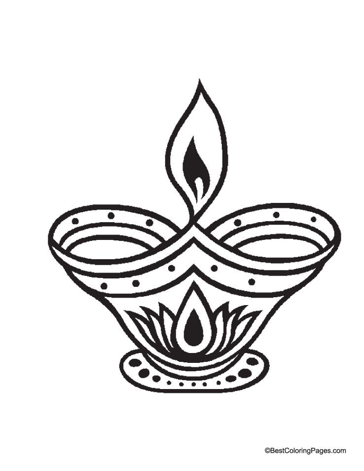 738x954 Diya Picture Coloring Page Christmas Around The World