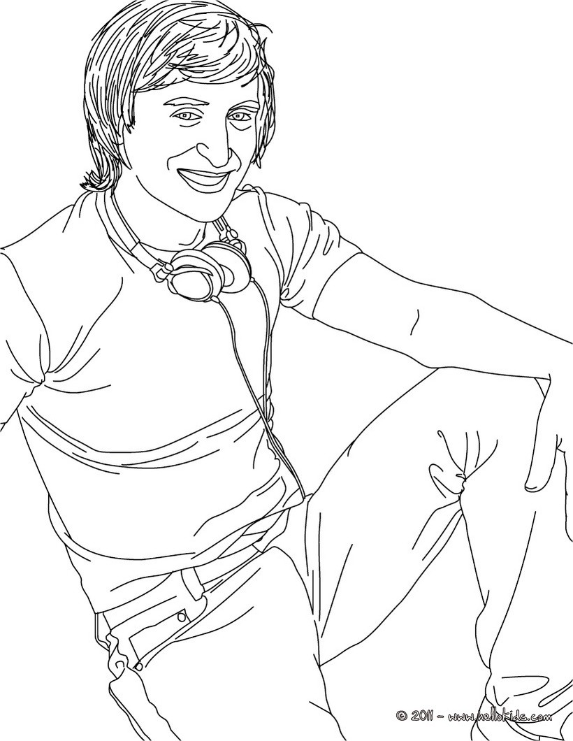 820x1060 David Guetta French Dj Coloring Pages