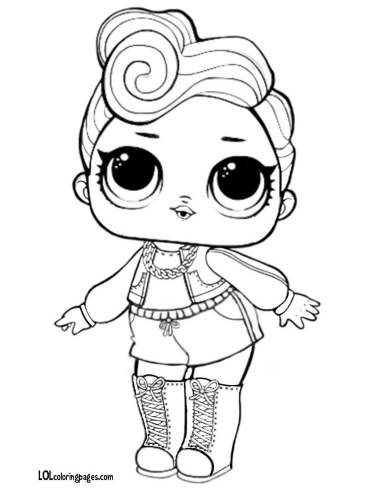 750x980 Lol Doll Dj Coloring Page Lol Surprise Doll Coloring Pages
