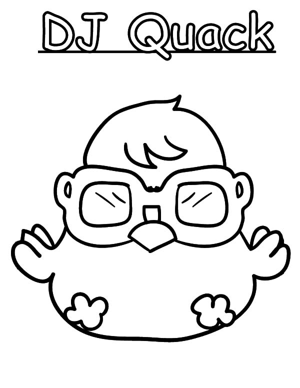 600x776 Moshi Monster Dj Quack Coloring Pages Color Luna