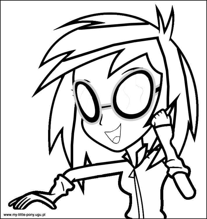 710x750 My Little Pony Dj Pon 3 Coloring Pages