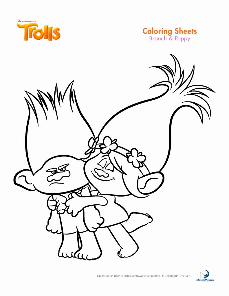 791x1024 Valuable Idea Printable Trolls Coloring Pages Dj Suki Poppy