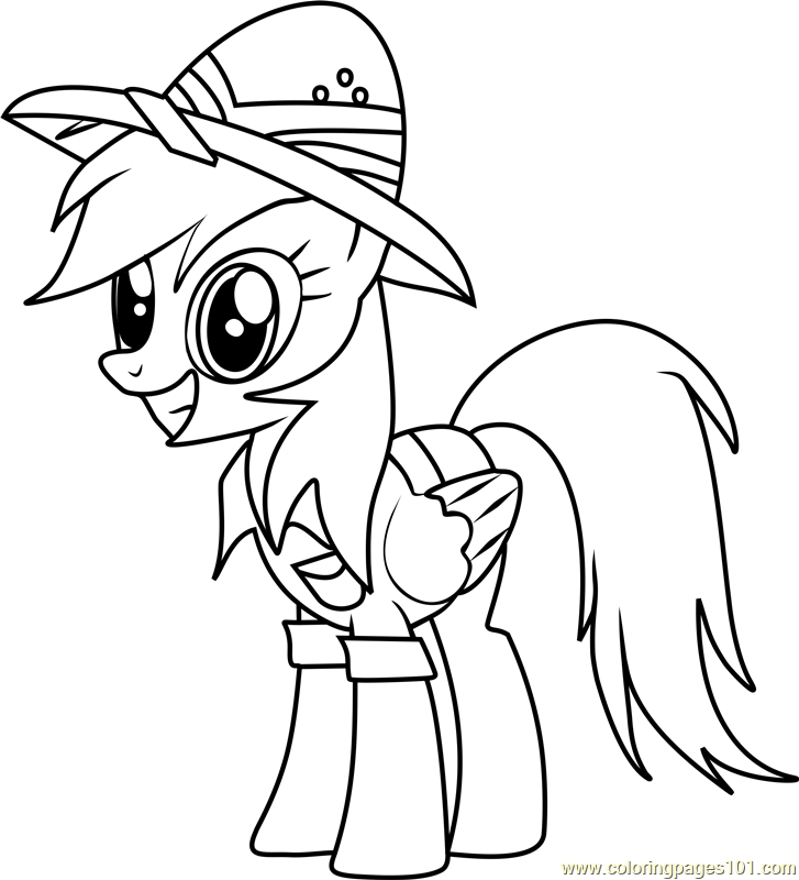 Daring Do Coloring Page 727x800 Daring Do Coloring Page