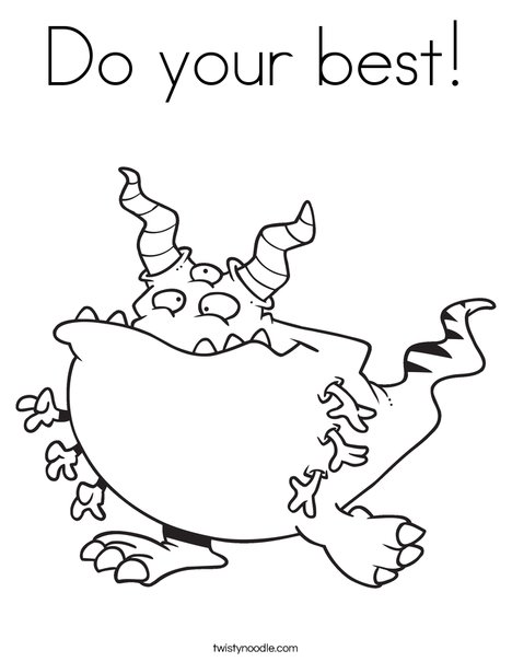 Do Your Best Coloring Page 468x605 Do Your Best Coloring Page