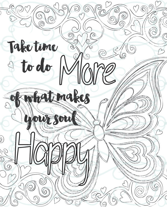 Adult Inspirational Coloring Page Printable 01 Make Your Soul 570x708 Adult Inspirational Coloring Page Printable 01 Make Your Soul
