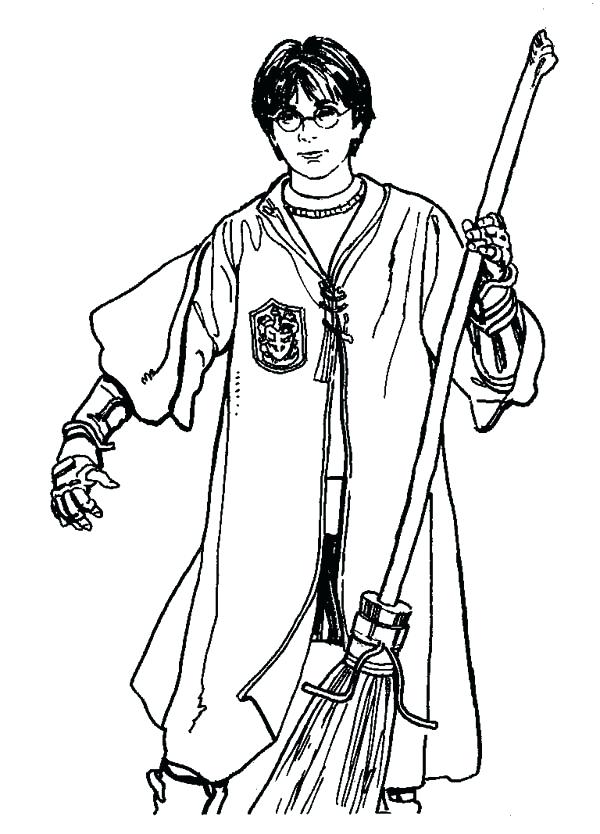 Harry Potter Coloring Page Player Harry Potter With Coloring Page 600x834 Harry Potter Coloring Page Player Harry Potter With Coloring Page