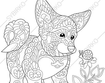 Doberman Dog. Coloring Page For National Pet Day Greeting 340x270 Doberman Dog. Coloring Page For National Pet Day Greeting