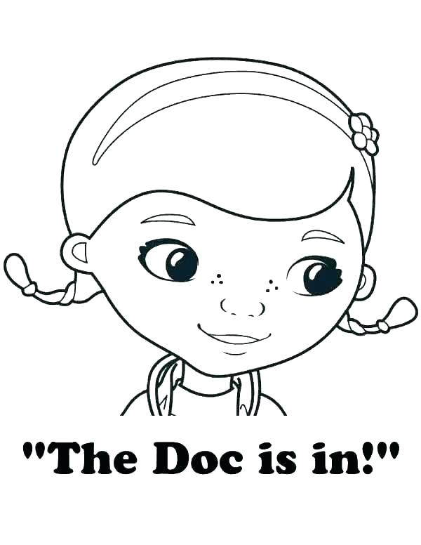 600x776 Doc Mcstuffins Color Page Doc Coloring Pages Online Free Coloring