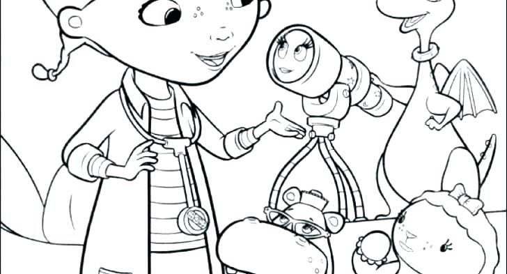 728x393 Doc Mcstuffins Color Page Doc Coloring Pages The Incredible As
