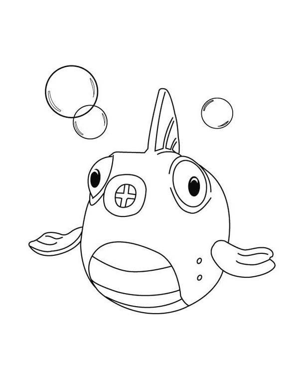 600x750 Doc Mcstuffins Coloring Pages Squeakers The Fish