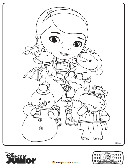 Free Doc Mcstuffins Coloring Pages 436x577 Free Doc Mcstuffins Coloring Pages