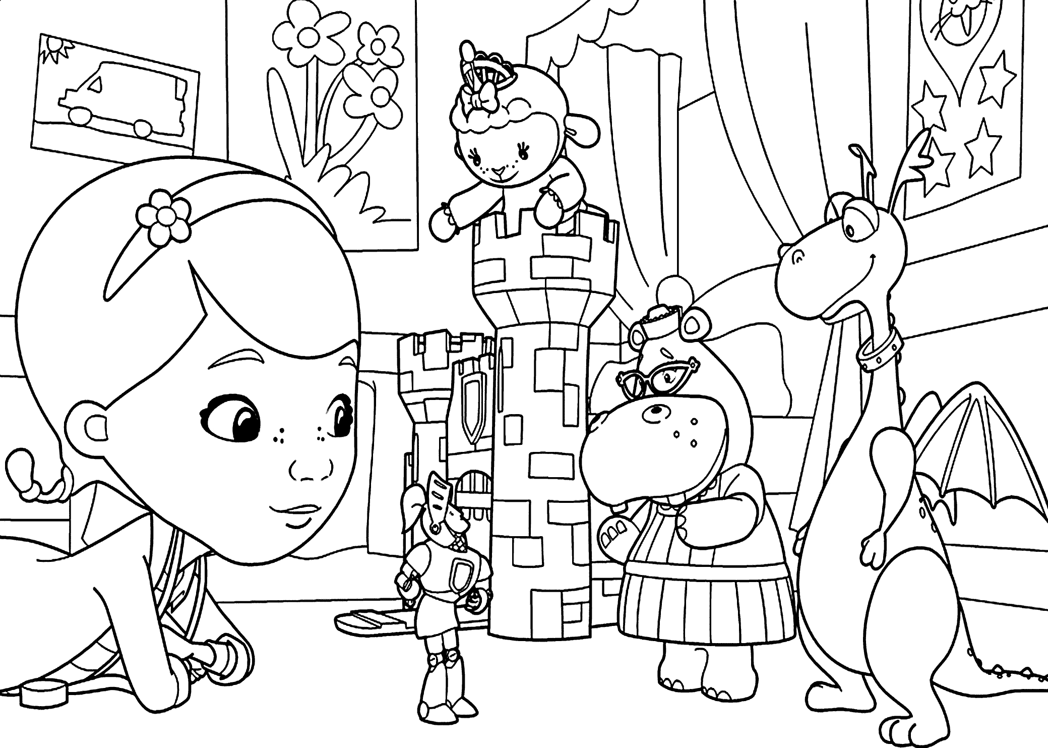 2079x1483 Disney Junior Doc Mcstuffins Coloring Pages 8 O Theater For Kids