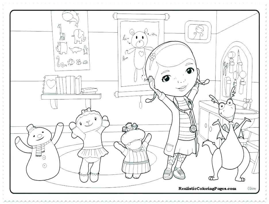 936x711 Doc Mcstuffins Pictures To Color Doc Coloring Pages Printable