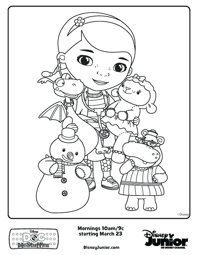 640x828 Doc Mcstuffins Coloring Pages