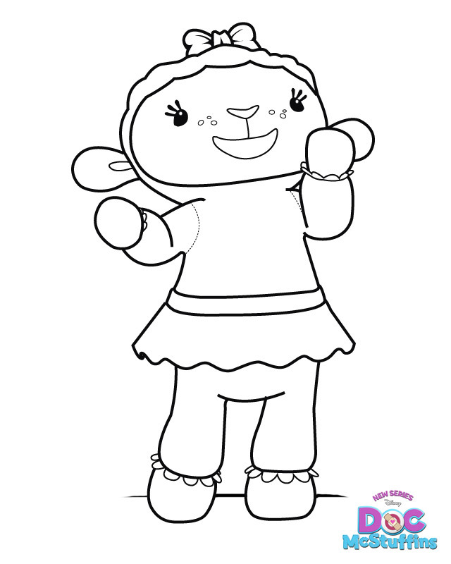 Lambie The Lamb Doc Mcstuffins Coloring Pages 640x800 Lambie The Lamb Doc Mcstuffins Coloring Pages