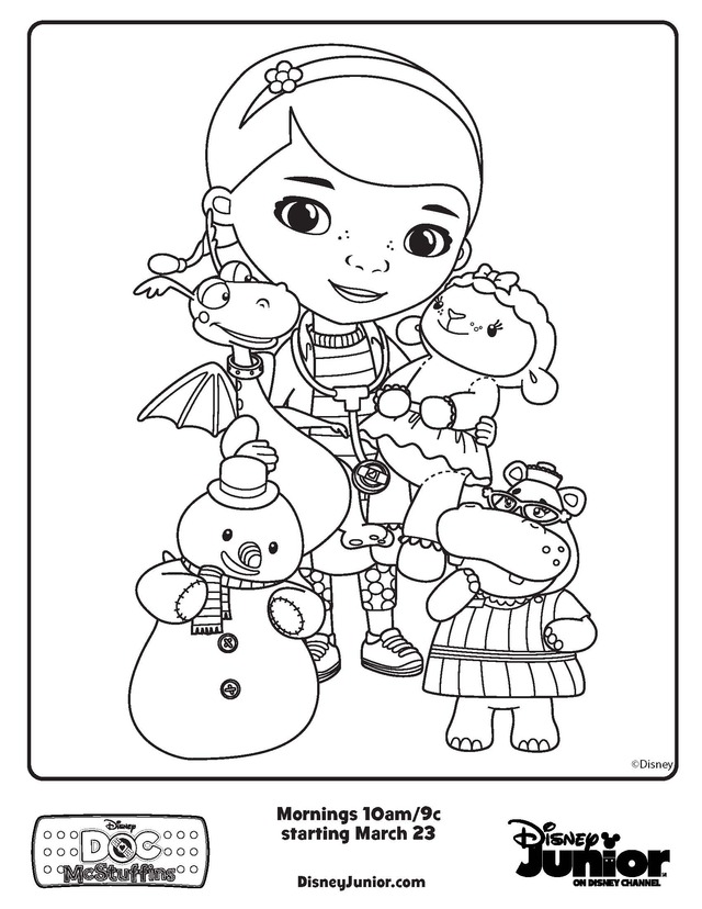 Doc Mcstuffins Coloring Pages Printable 12 640x828 Doc Mcstuffins Coloring Pages Printable 12