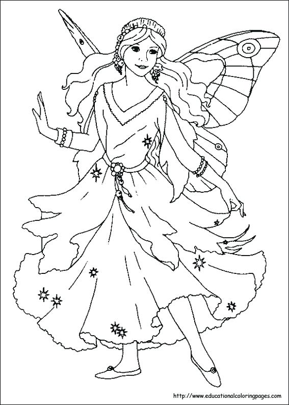 567x794 Fairy Princess Coloring Page Free Coloring Pages Fairies Printable