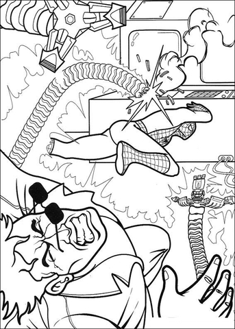 343x480 Doc Ock Coloring Pages Doc Ock Coloring Pages Go Digital With Us