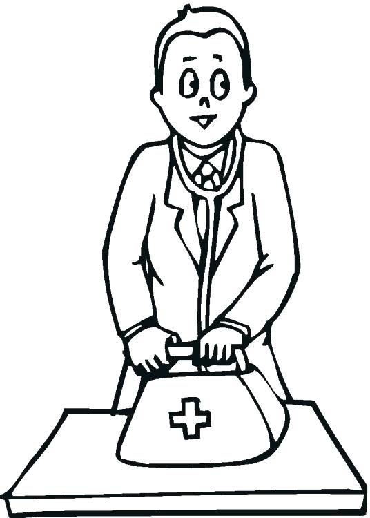 Interesting Doctor Coloring Page Free Kids Coloring Pages Doctor 536x750 Interesting Doctor Coloring Page Free Kids Coloring Pages Doctor