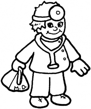 Doctor Coloring Pages For Preschool