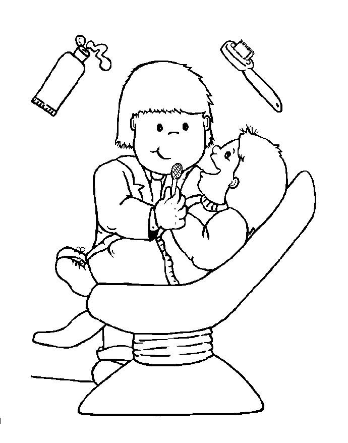 Dentist People Who Help Us Preschool Early Years Coloring Pages 690x878 Dentist People Who Help Us Preschool Early Years Coloring Pages