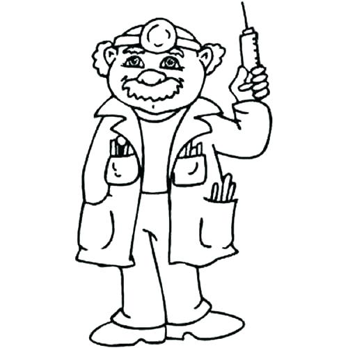 Doctor Coloring Page Doctor Coloring Pages For Preschool Doctor 500x500 Doctor Coloring Page Doctor Coloring Pages For Preschool Doctor