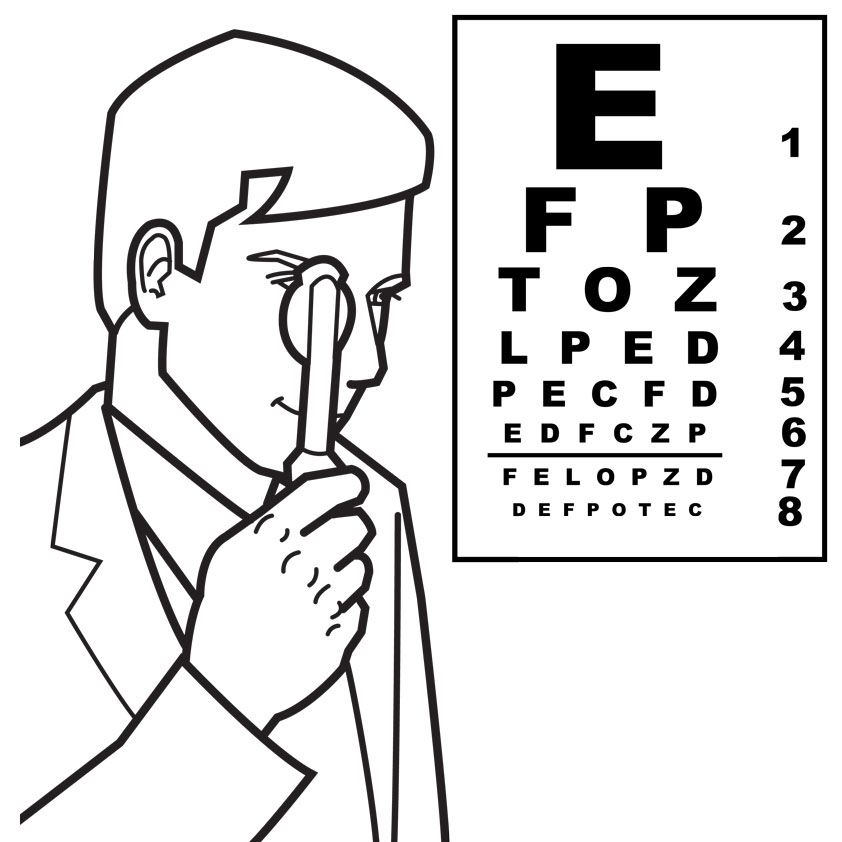 Eye Doctor Coloring Pages Printable 842x842 Eye Doctor Coloring Pages Printable