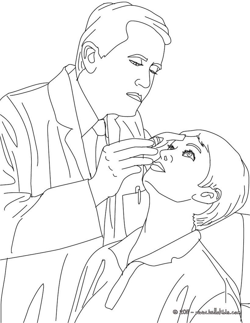 Ophthalmologist Doctor Coloring Page. Amazing Way For Kids 820x1060 Ophthalmologist Doctor Coloring Page. Amazing Way For Kids