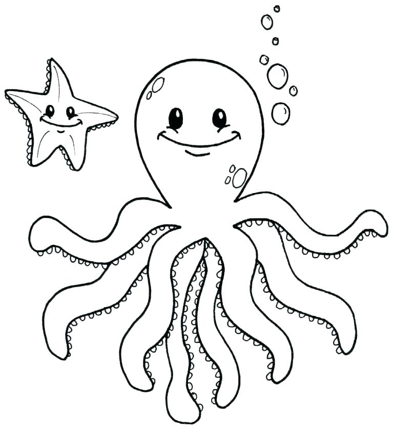 769x840 Octopus Coloring Pages Angry Octopus Coloring Page Octopus