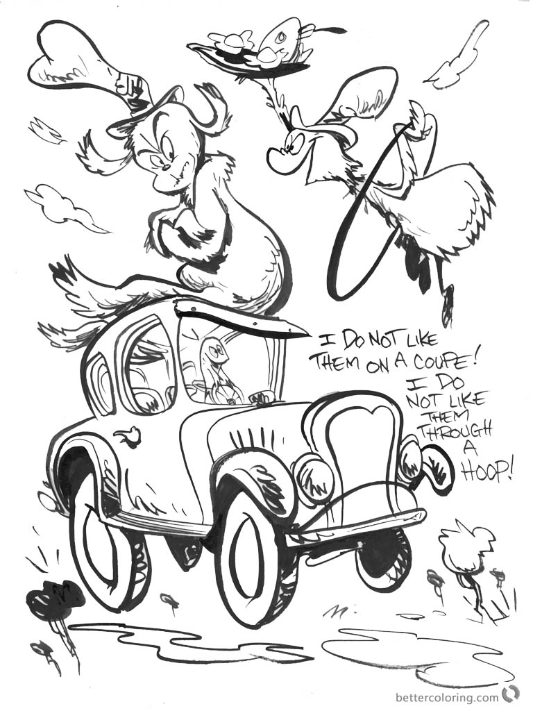 Dr Seuss Coloring Pages Printable Within Green Eggs And Ham 768x1024 Dr Seuss Coloring Pages Printable Within Green Eggs And Ham