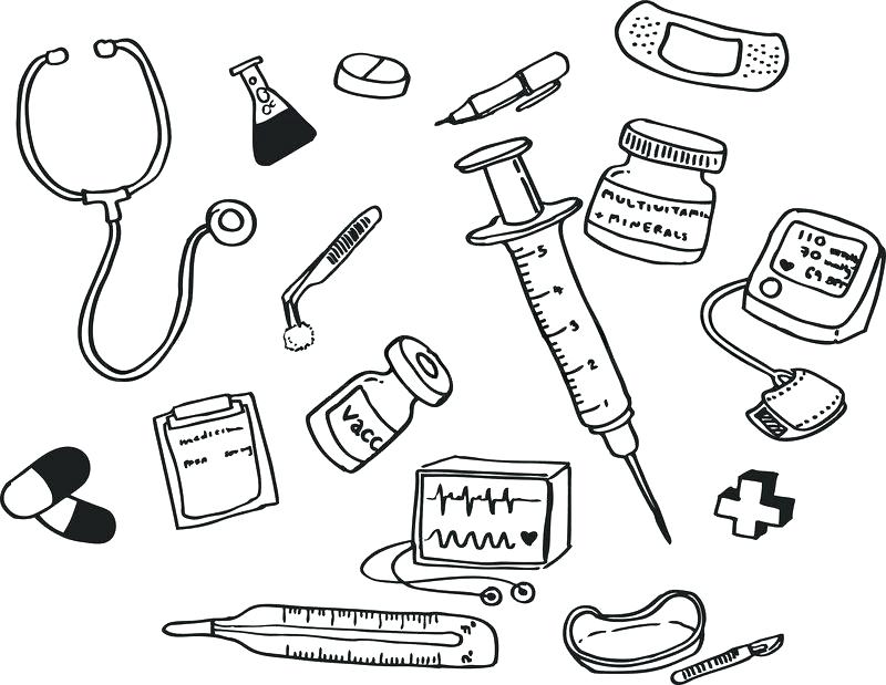 800x619 Coloring Pages Doctor Doctor Bag Coloring Page Doctor Tools