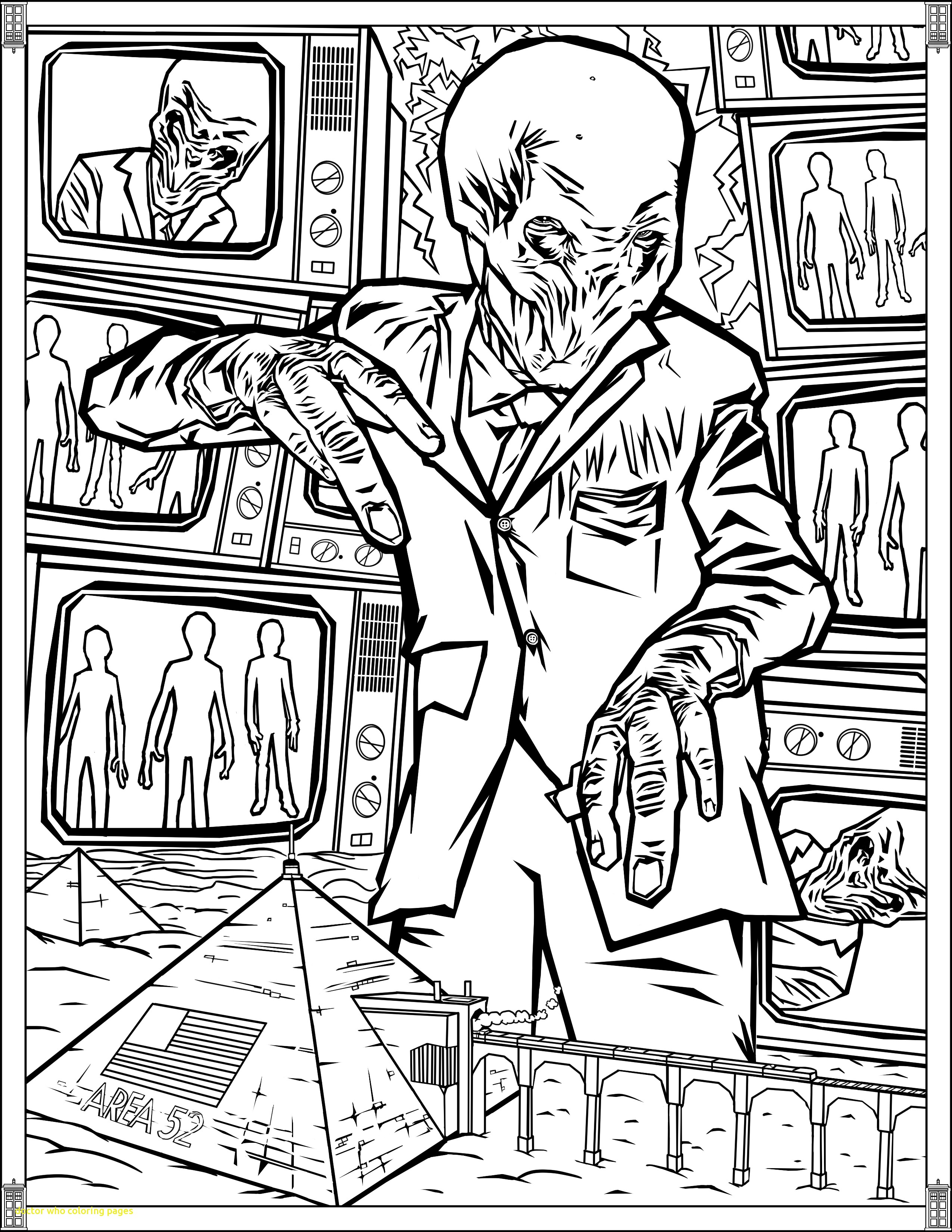 2550x3300 Doctor Who Coloring Pages