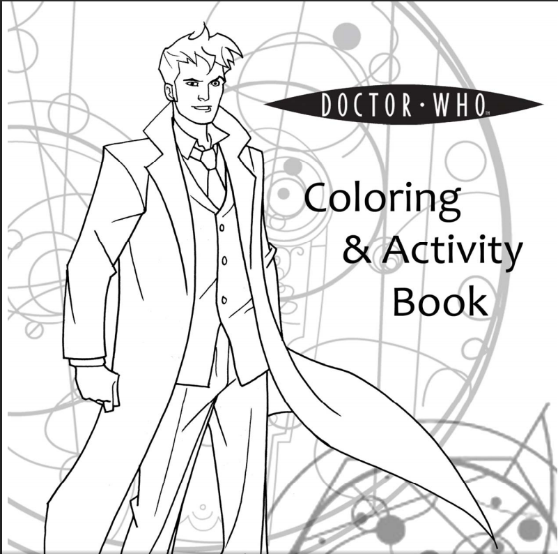 801x794 Free And Printable 17 Page Doctor Who Coloring And Activity Book