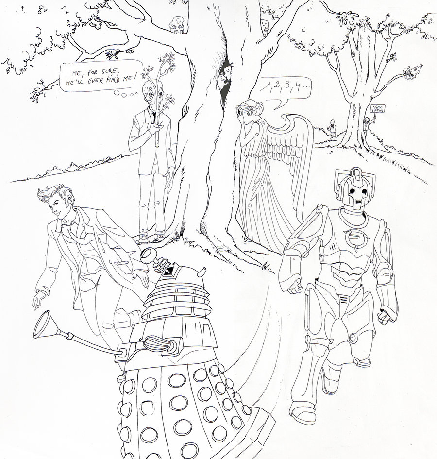 900x945 Doctor Who Coloring Pages