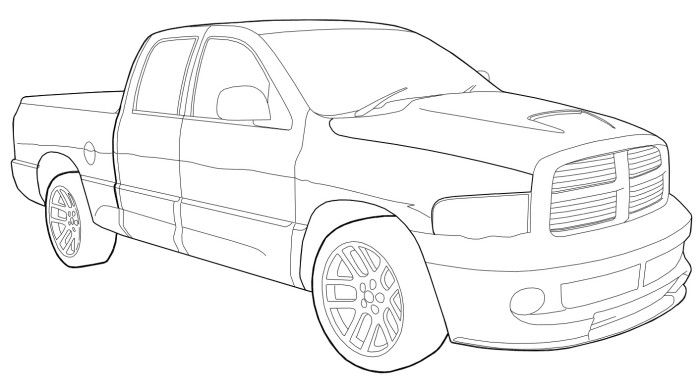 700x384 Dodge Ram Srt 10 Coloring Page Teacher Stuff Dodge