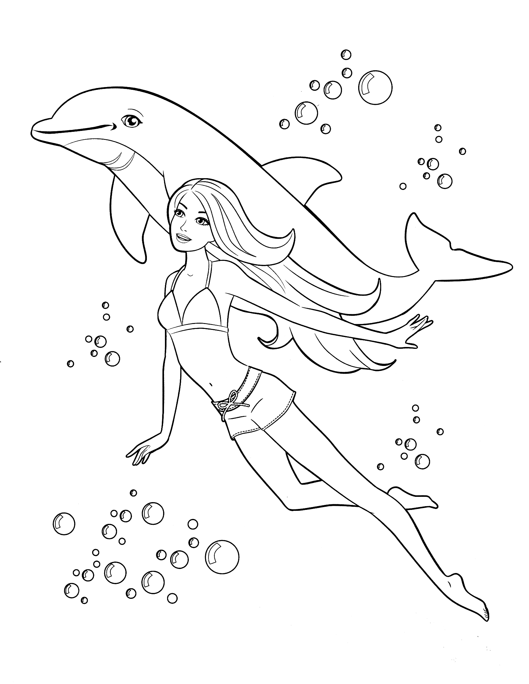 Barbie Coloring Pages 1700x2200 Barbie Coloring Pages