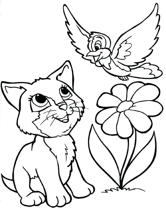 687x874 Cat And Dog Coloring Pages Dog And Cat Coloring Pages Printable