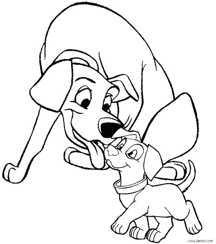 Dog And Puppy Coloring Pages at GetColorings.com | Free printable