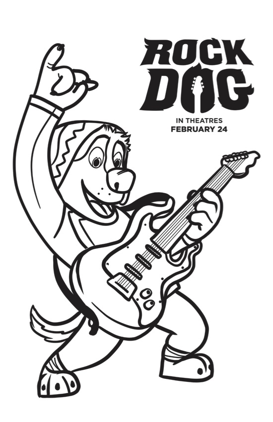 Free Rock Dog Coloring Pages 550x850 Free Rock Dog Coloring Pages