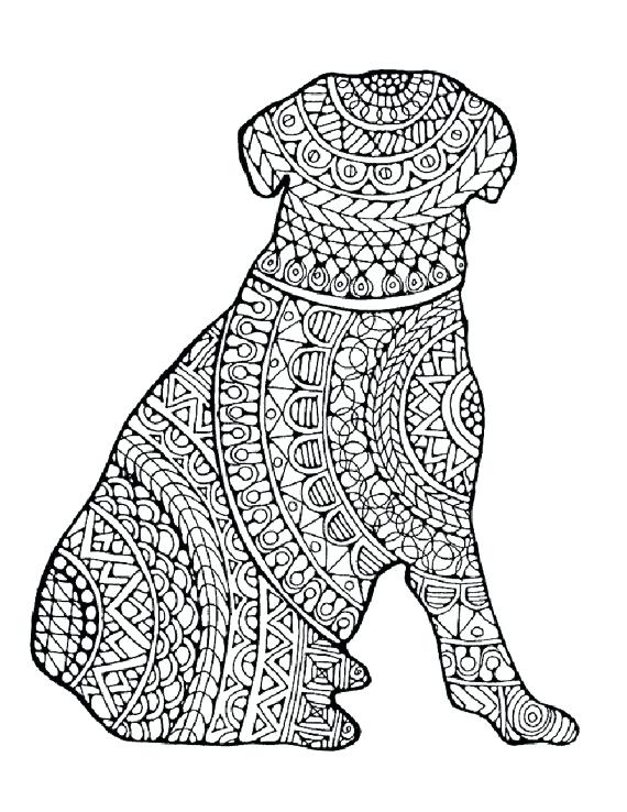 Dog Coloring Pages Adults