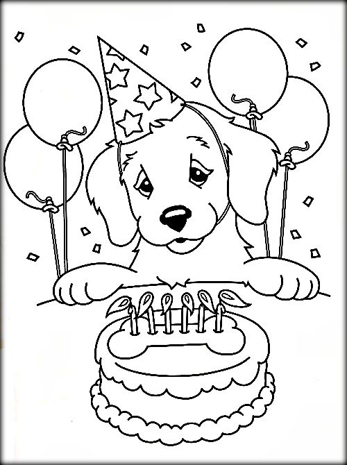 Birthday Dog Coloring Pages Coloring Pages Book On Dog For Adults 500x670 Birthday Dog Coloring Pages Coloring Pages Book On Dog For Adults