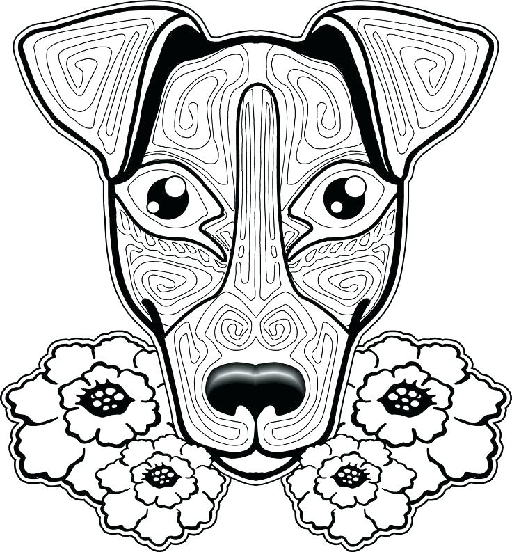 736x793 Dog Coloring Pages For Adults New Dog Coloring Pages For Adults