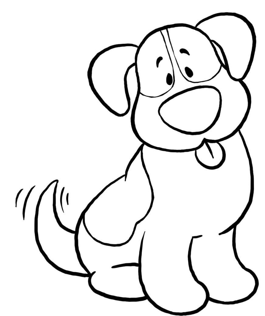 871x1036 Easy Coloring Dog Coloring Pages Kids