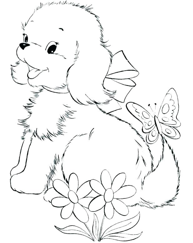 618x780 Puppy Coloring Pages For Kids