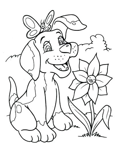 405x525 Dog Coloring Pages Printable And Free Printable Dog Coloring Pages