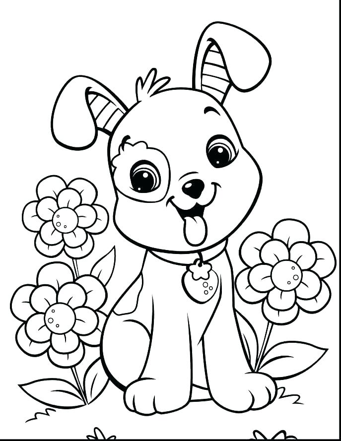 687x889 Cat And Dog Coloring Pages Dog Coloring Pages For Adults Best Cats
