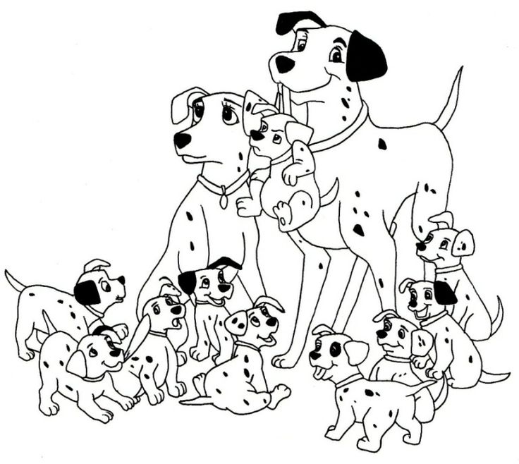 Dog Family Coloring Pages at GetColorings.com | Free printable ...